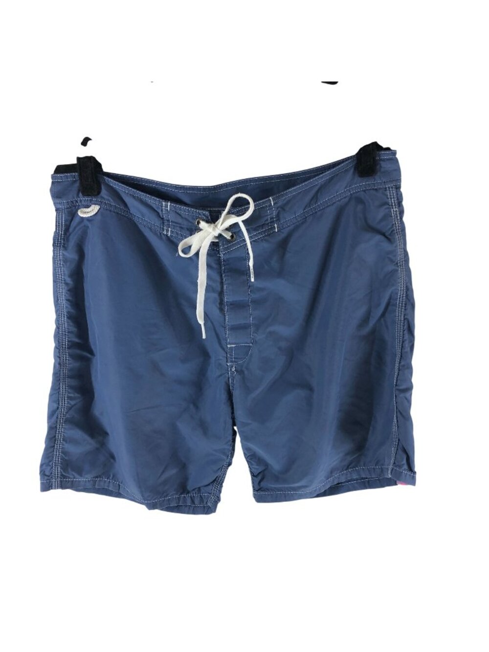 Sundek Mens Swim Trunks Mesh Lined Lace Up Blue Pink Measures 33"
